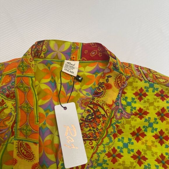 NWT RAJ Hippie Boho Chic Paisley Cardigan Duster One Size New - Picture 2 of 7